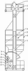 一种立井冶金用平板闸门底卸式箕斗