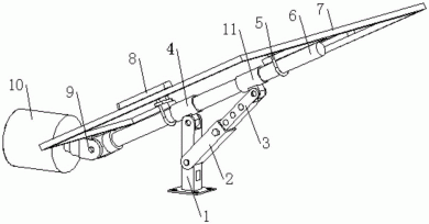 一种可调节太阳能板角度的支架